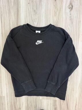Nike Black Sweatshirt with White Swoosh